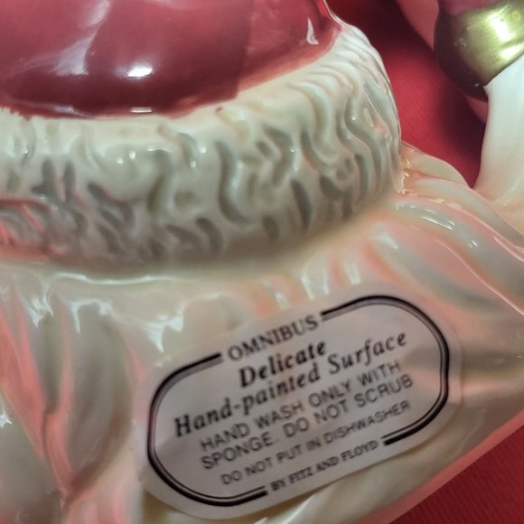 VTG Fitz and Floyd Christmas Holiday Santa Claus Face Salt & Pepper Shaker Set - Picture 6 of 13